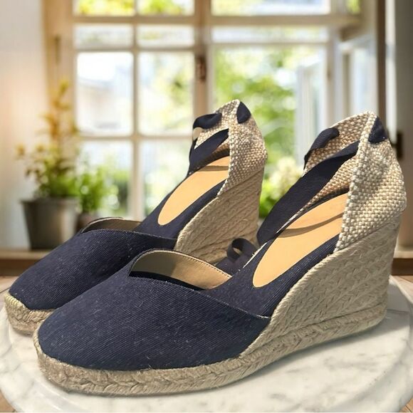 Castañer Jute Espadrille Handmade In Spain Platform Wedges Size 41 - Picture 14 of 16